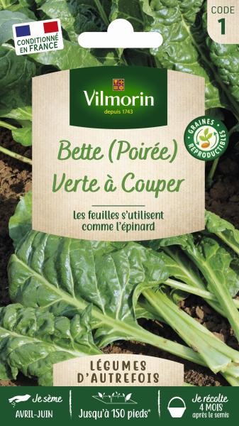 Potagères - Poirée Verte à Couper - Légumes d'Autrefois - PACKAGING_RECTO